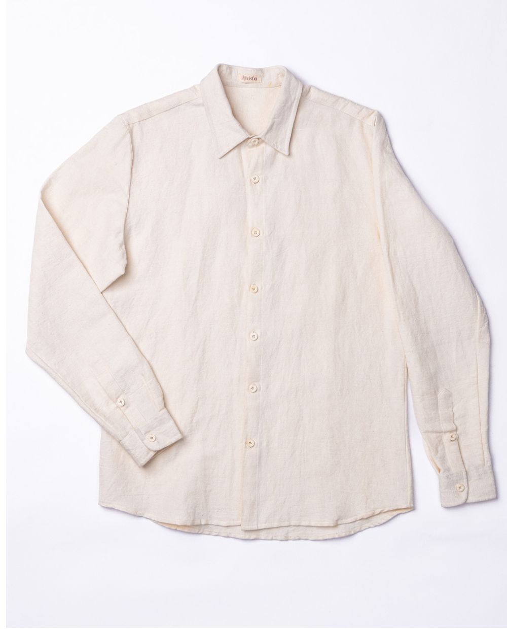 Jijivisha Nepal Sustainable Clothing Jyoti Shirt Powder White Front