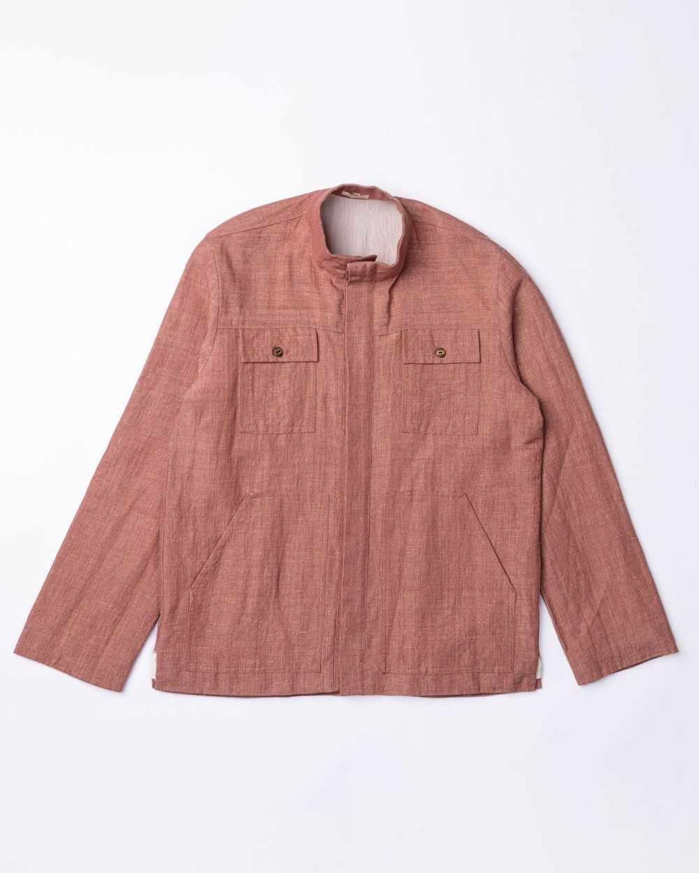 Jijivisha Nepal Sustainable Clothing Dhumba Jacket Terracotta Rust Front