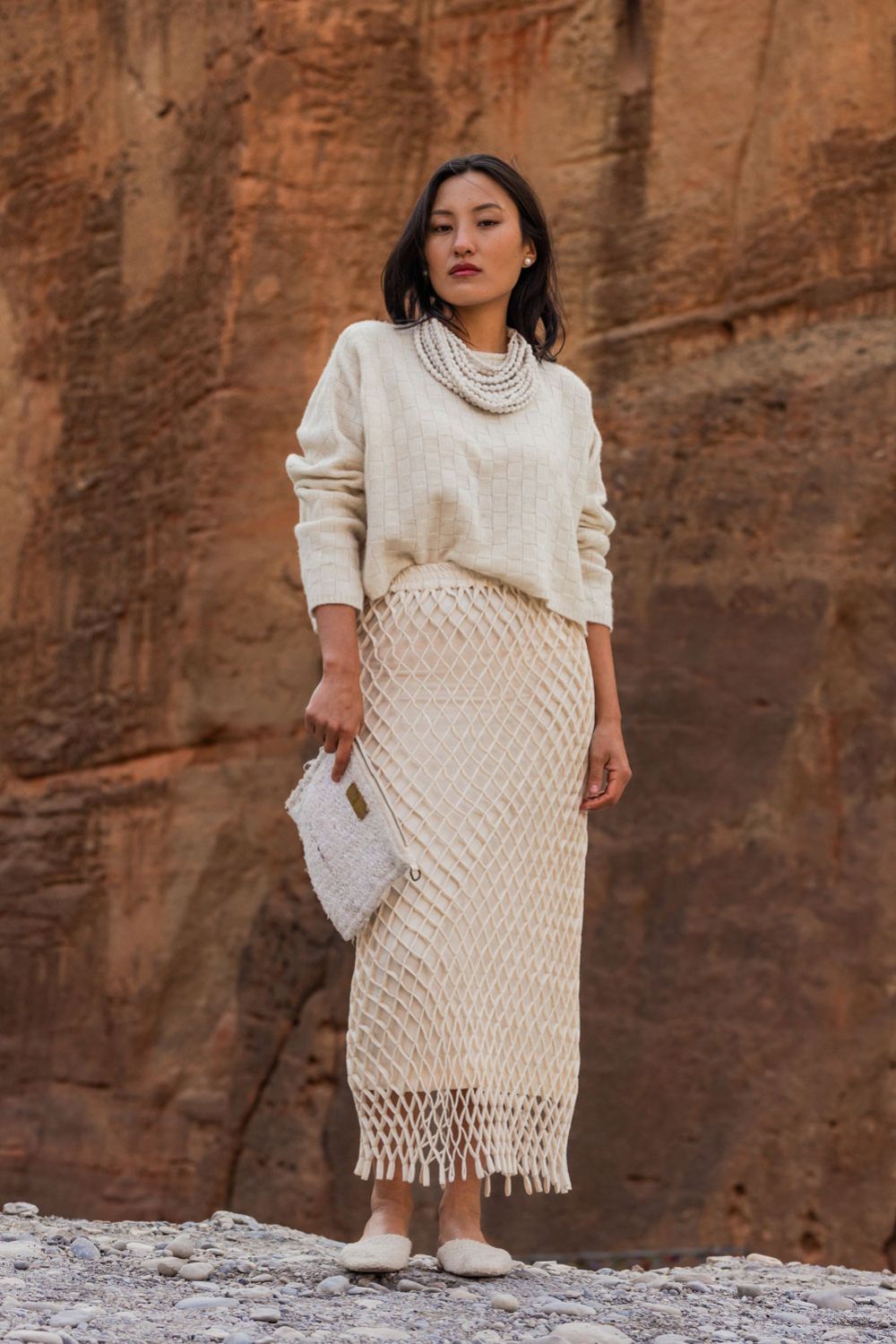Jijivisha Nepal Sustainable Clothing Mustang Collections Accessories Maaya Necklace