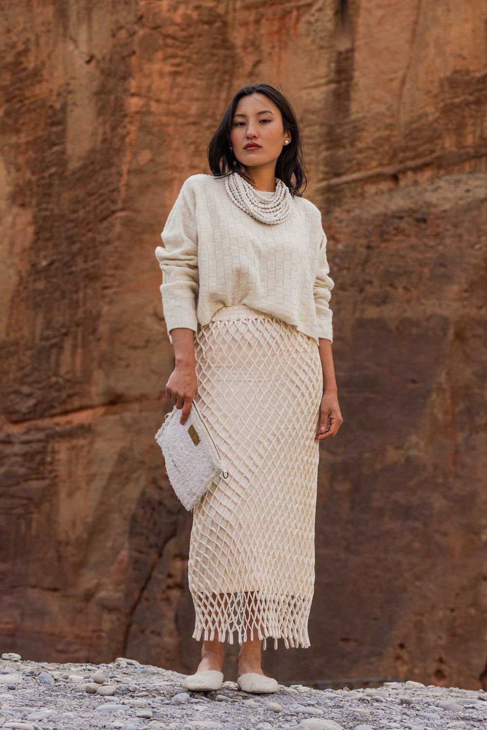 Jijivisha Nepal Sustainable Clothing Mustang Collections Accessories Maaya Necklace
