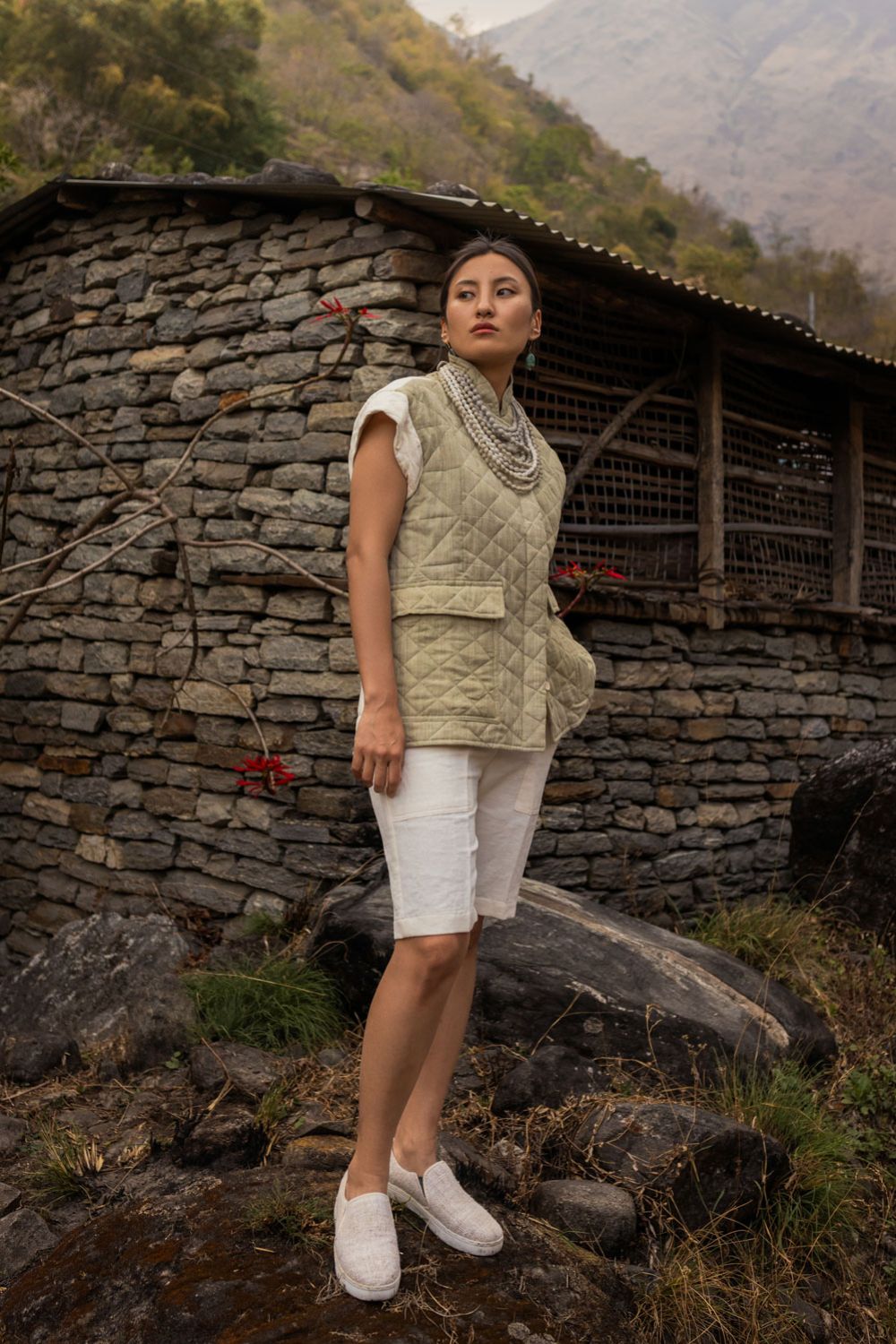 Jijivisha Nepal Sustainable Clothing Mustang Collections Accessories Maaya Necklace