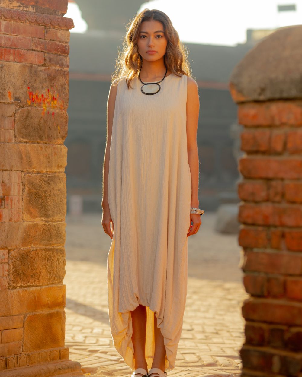 Jijivisha Nepal Sustainable Clothing Bhaktapur Collections Women Gonga Dress