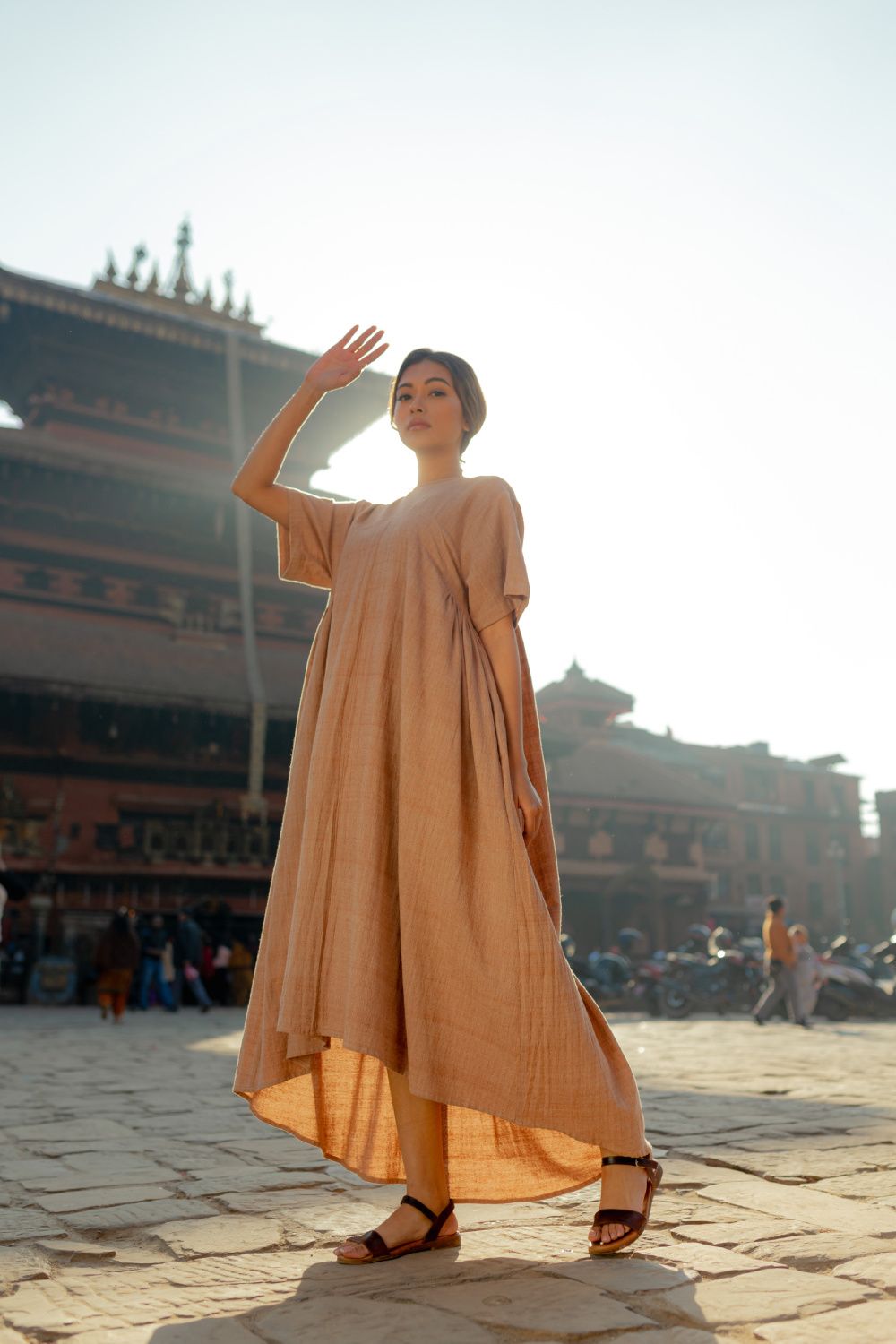 Jijivisha Nepal Sustainable Clothing Bhaktapur Collections Women Nyatapola Dress