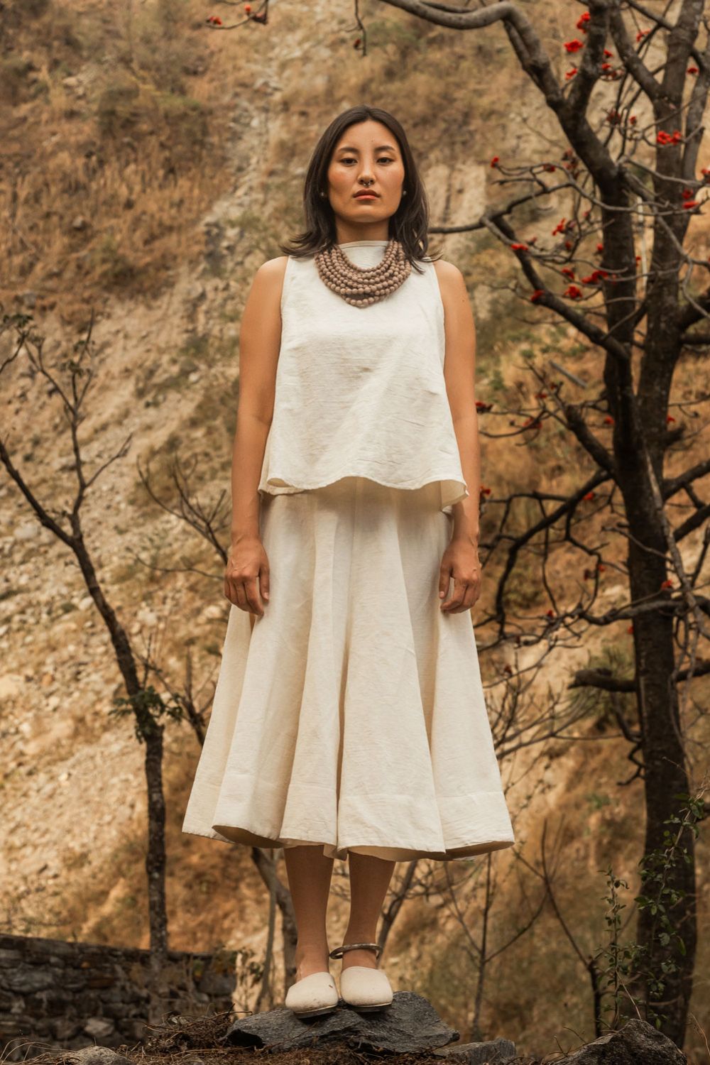 Jijivisha Nepal Sustainable Clothing Mustang Collections Accessories Maaya Necklace