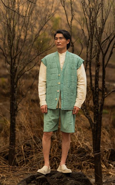 Jijivisha Nepal Sustainable Clothing Men Pants Bhumi Shorts