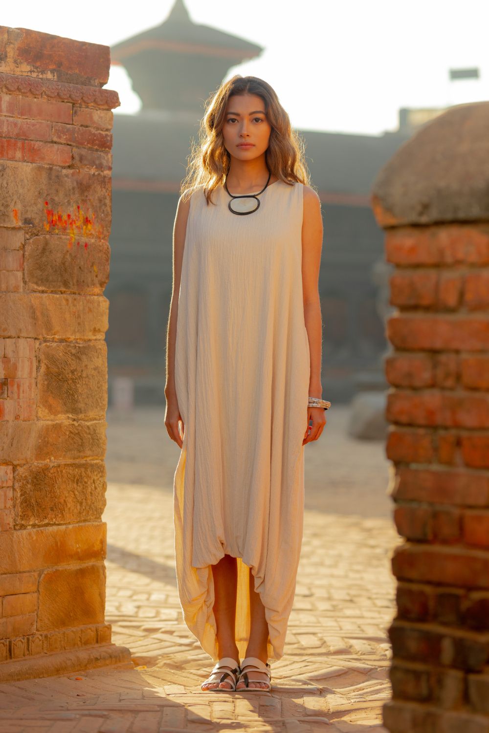Jijivisha Nepal Sustainable Clothing Bhaktapur Collections Women Gonga Dress