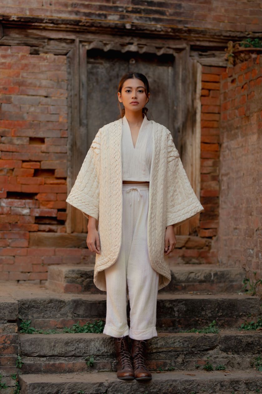 Jijivisha Nepal Sustainable Clothing Bhaktapur Collections Women Devi Coat