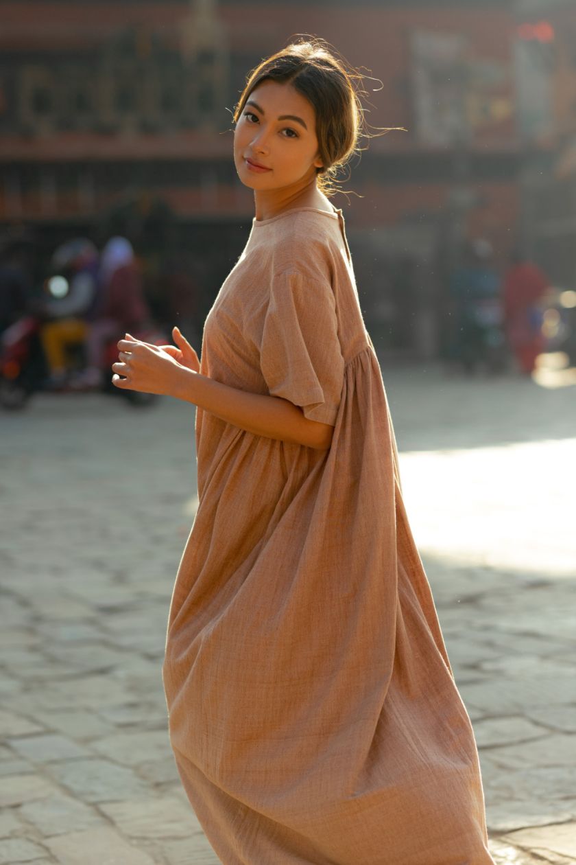 Jijivisha Nepal Sustainable Clothing Bhaktapur Collections Women Nyatapola Dress