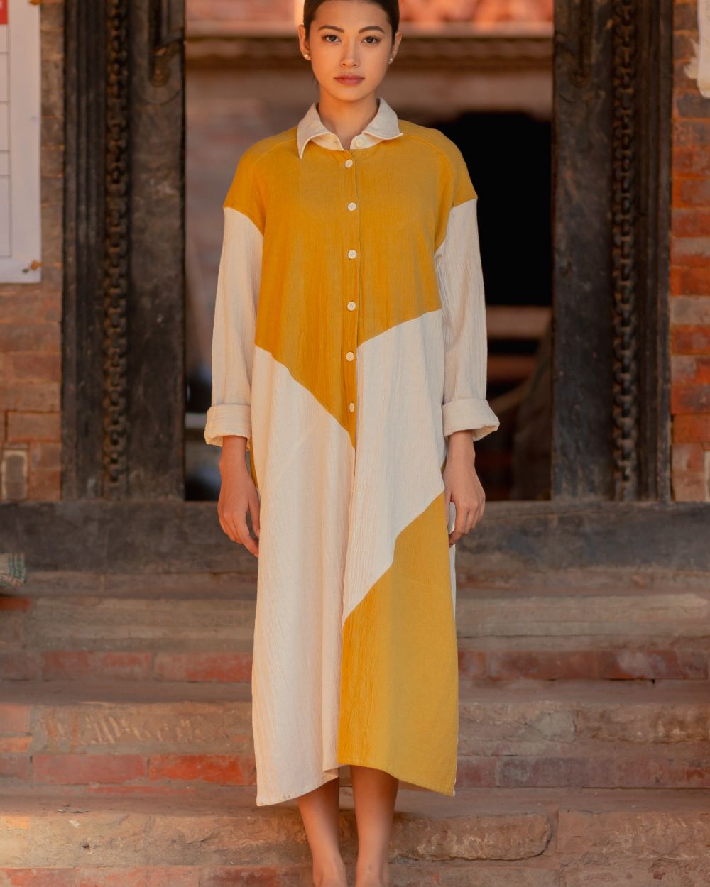 Jijivisha Nepal Sustainable Clothing Bhaktapur Collections Women Pokhari Dress