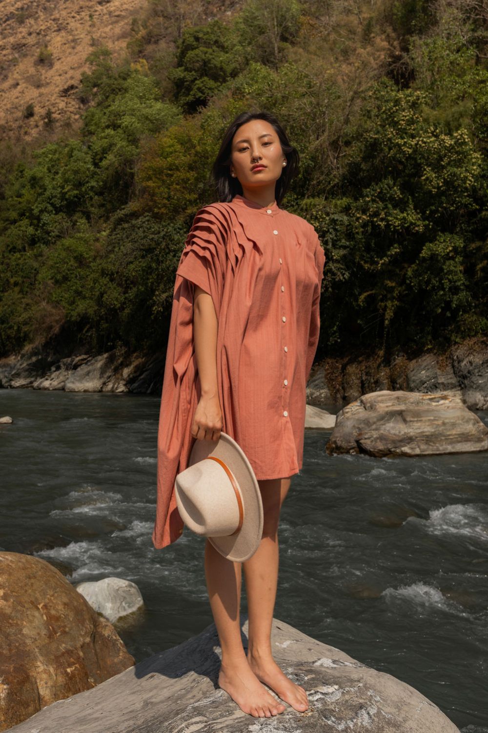 Jijivisha Nepal Sustainable Clothing Women Top Chara Tunic