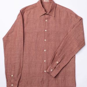 Jijivisha Nepal Sustainable Clothing Jyoti Shirt Terracotta Rust Front