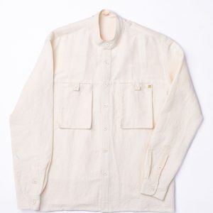 Jijivisha Nepal Sustainable Clothing Jhong Shirt Powder White Front